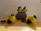 Yellow Finch Bird Figurines Resin Statue Birds  4  Tall