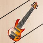 Travel Sized Yellow 7 Strings Bass Guitar Maple Neck Ash Body Ship From The Usa