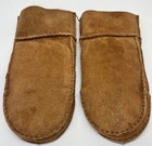 Ladies Brown Suede leather Winter Mitten Insulated Gloves