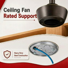 10 Pcs 293 4  Round Shallow Electrical Box With 1 2 Deep 1 2 Bottom