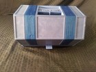 Rolykit Blue Roll Up Storage Box Craft Case Jewelry Sewing Fishing Tools Vtg