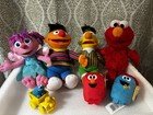 Sesame Street Plush Lot Elmo Cookie Monster Ernie Bert Abby Cadabby Gund Toy 