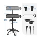 Zhooge Hairstylist Rolling Cart  Salon Trolley With Storage Platform And Hair   