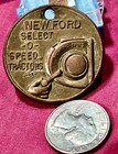 Vtg Copper   New Ford Select O Speed Tractors   Key Chain charm