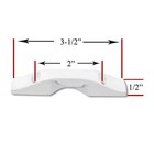 Andersen Sash Lock Keeper For 400 Series Woodwright Double Hung Window - White