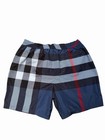 Burberry Men s Xl Check Swim Shorts Blue Drawstring Mesh Lined