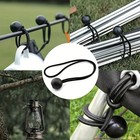 4  Inch Black Ball Bungee Bungie Cord Canopy Tarp Tie Downs Straps New Lot X2000