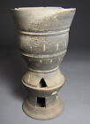 A Very Rare And Fine Korean Old Silla Pottery Musical Libation Cup-6th C