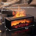Flame Fireplace Essential Oil Diffuser Cool Mist Humidifier With Remote Control