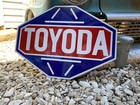 Antique Vintage Old Style Toyoda Toyota Sign 
