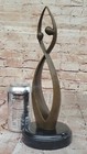 13  Abstract Art Sculpture Couple Head Bronze Copper Marble Statue Figurine