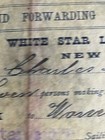 White Star Line Emigrant Forwarding Order For Titanic Victim Charles Asplund