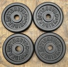 Weider 5 Lb Barbell Weight Plates  Standard 1   X 4   20 Lb Total