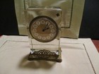 Antique Crystal And Brass Clock Made In Austria