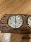 Vtg       Htf Burwood Fish Wall Thermometer Barometer Weather Station 2038 France