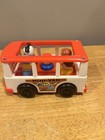 Vintage Fisher Price Little People 1969  141 Mini Bus With Figures