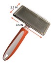 Pet Soft Slicker Brush Comb- Medium Large- Shedding Dogs Cats Daily Grooming 