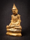 Antique Wooden Burmese Shan Buddha From Burma  myanmar   19th Century