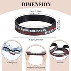   60 Pcs Armor Of God Silicone Wristband Bracelets Ephesians 6  10-18 Rubber Bib