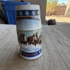 Budweiser 1995 Holiday Beer Stein Mug  lighting The Way Home  Breweriana