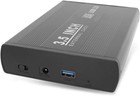 Axgear 3 5 Inch Sata Hard Drive Enclosure Usb 3 0 High Speed External Case 
