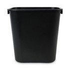 Boardwalk 14qtwbbla 14 Qt Plastic Soft-sided Wastebasket - Black New