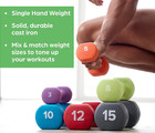 Neoprene Coated Dumbbell Hand Weight     Non-slip  Hexagonal  Single