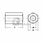 Unc 1 4-20 Aluminum Female Hex Standoff Pillars Threaded Connector Sleeving Nuts