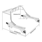 Chrome Luggage Rack Fit For Harley Breakout Fxbrs Fat Boy Flfbs 2018-2025 Chrome