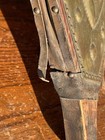 Vtg Fireplace Bellows 17    Handcrafted Copper Heart Wood With Leather Trim Works