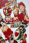 Vintage Lot Of  14 Doubl Glo School Valentine Cards Glitter Die Cut Usa