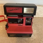 Vintage Polaroid 600 Cool Cam Instant Film Camera - Red   Black Tested   Working