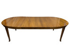 Vintage Mid-century Modern Mahogany Dining Table 2 Extension Leaves Tapered Legs