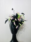 Green Pink Black Fascinator Hat - Kentucky Derby
