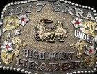 Srra High Point Header Western Cowboy 2017 Trophy Belt Buckle