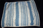 Rll Ralph Lauren White   Blue Striped  Euro Pillow Sham 100  Cotton Pair
