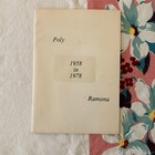 Vintage 1978 Poly   Ramona High School Riverside Ca 1958 Class Reunion Yearbook