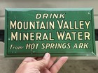 Mountain Valley Mineral Water Hot Springs Arkansas Tin Over Cardboard Toc Sign