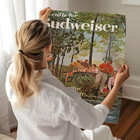 Budweiser Picnic 1960s Beer Ad Outdoor Scene Poster - 12x16 16x20 18x24 24x36