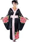 Womens Geisha Girl Costume S-xxl Ladies Japanese Kimono Oriental Dress Halloween