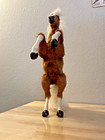 16 x10  Realistic Lifelike Horse Rearing Real Fur Glass Eyes Figurine