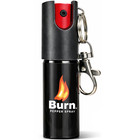 Burn 4 Pack Pepper Spray 0 5oz Police Strength Oc Keychain Self Defense Black
