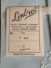 Linbro Pure Linen Hand Embroidered Tea Towels Vintage New In Box