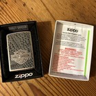 Vintage 2007 Harley Davidson Zippo Windproof Cigarette Lighter Original Box Usa