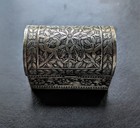 Pair Of Vintage Silver European Pill Trinket Boxes