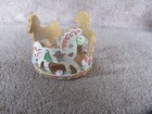 Yankee Candle Gingerbread Cream Ponies Horses Large Jar Holder