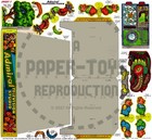 Vintage Reprint - Admiral Television Studio Punch-outs - Reprint Size 11  X 17 