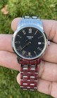 Tissot Classic Dream Men   s Watch Steel Black Roman Dial T033410a Works Great 