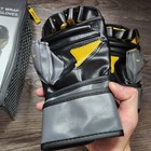 Everlast Evergel Wrist Wrap Heavy Bag Gloves S m Black Yellow Boxing Training