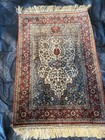 Heritage Turk Handmade Turkish 100  Silk Islamic Prayer Rug Carpet 2x3 Ft Fringe